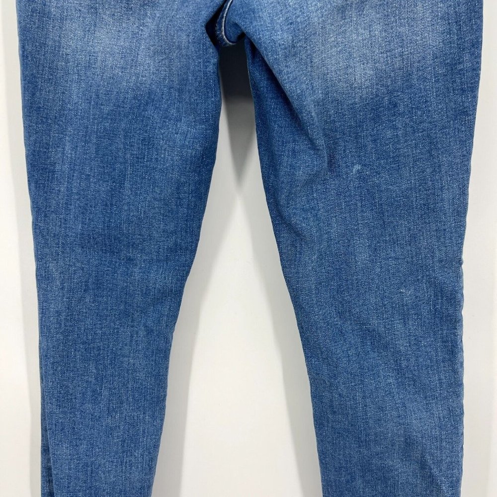 Old Navy Rockstar Jeans Mid Rise Super Skinny Blue Denim - Picture 9 of 11
